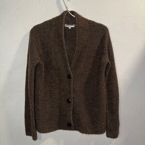 Vince Merino/Alpaca Blend Sweater in Rich Brown